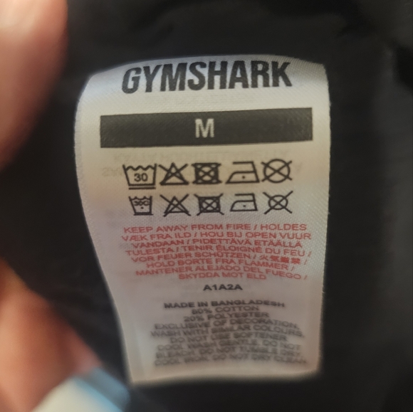 GYMSHARK Black Joggers with SHARK Logo SIZE MEDIUM - Picture 3 of 7